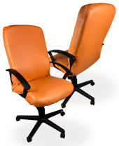 Чехол на компьютерное кресло ГЕЛЕОС 530Л (размер L, кожа, светло-коричневый) (арт. ГЧ00530Л)