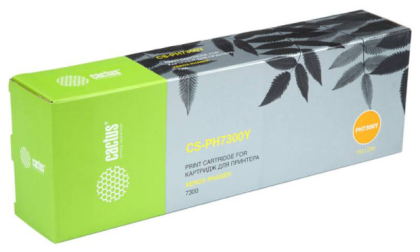 Картридж Cactus Тонер Картридж CS-PH7300Y 16197900 желтый для Xerox (15000стр.) (арт. CS-PH7300Y)