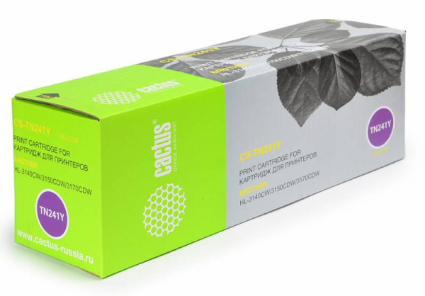 Картридж Cactus желтый (1400стр.) для Brother (арт. CS-TN241Y)