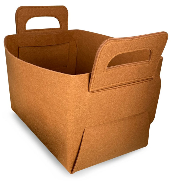 Короб ГЕЛЕОС Войлок (25х18х15 (M), рыжий) (арт. ВЛК-РМ)