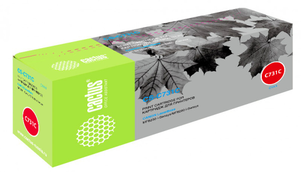 Картридж Cactus голубой (1800стр.) для Canon (арт. CS-C731C)