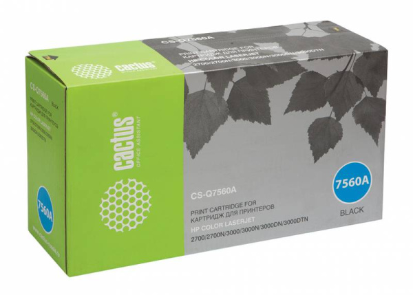 Картридж Cactus Тонер Картридж CS-Q7560A черный для HP (6500стр.) (арт. CS-Q7560AR)