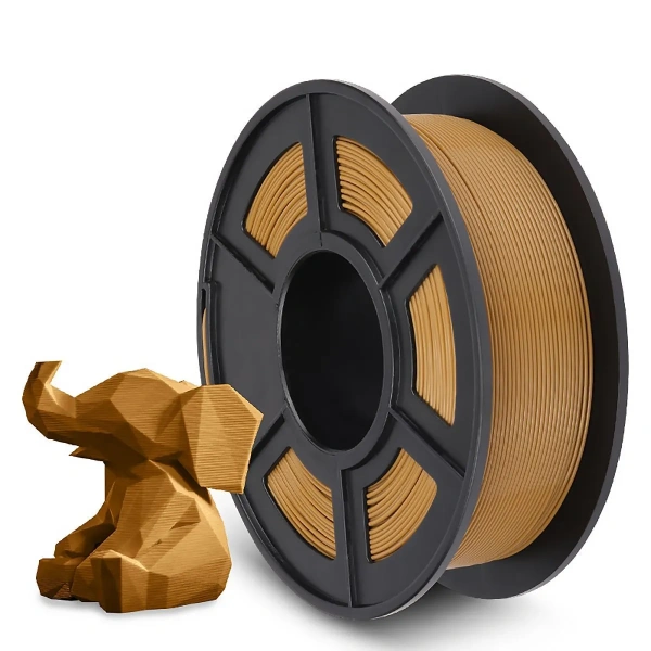 Филамент NVPRINT PLA+ кофе для 3D печати, диаметр 1.75мм, длина 330 метров, масса 1 кг.