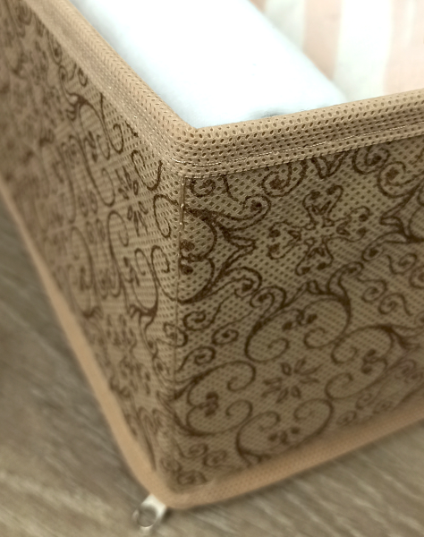 Органайзер ГЕЛЕОС для хранения вещей, 5 отделений, «Миндаль» / Бежевый, 40х40х13 см (арт. МНД_15)