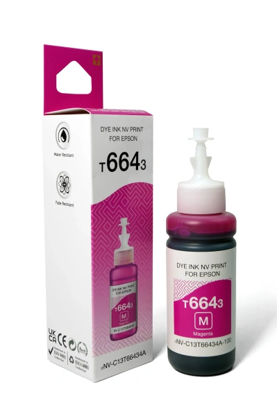 Чернила NVP T6643 (NV-C13T66434A) для аппаратов Epson (70 ml) Magenta (в коробке)
