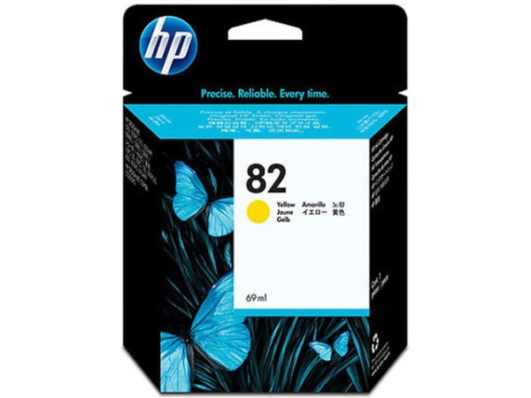 Картридж HP 82 69-ml Yellow Ink Cartridge (арт. C4913A)