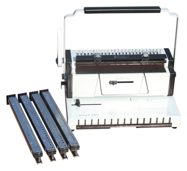 Переплетчик Bulros Bulros S-AM13, пластиковой и металлической 3:1/2:1 пружиной (арт. BB-D-UnB-AM13-___-___-Ma)