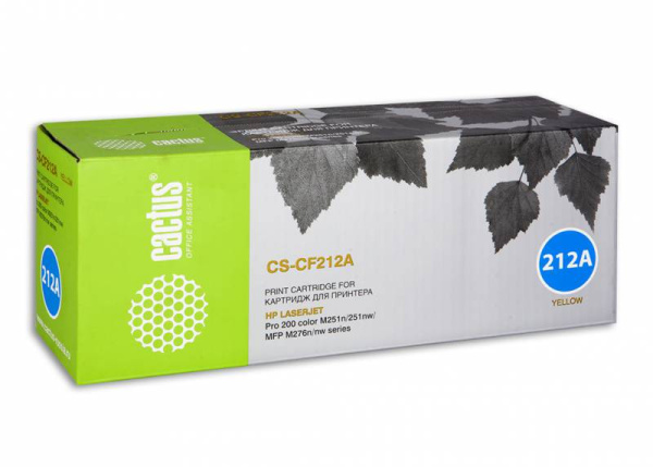 Картридж Cactus желтый (1800стр.) для HP (арт. CS-CF212A)