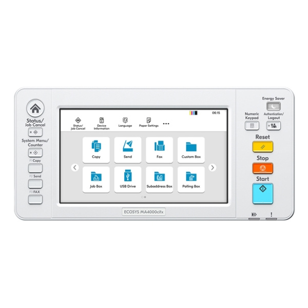 МФУ лазерное цветное Kyocera ECOSYS MA4000cifx. Печать / Скан. / Копир. / Факс, А4, 40 стр./мин. (арт. 1102Z53NL0)