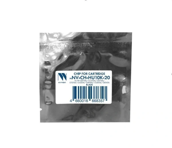 Чип NVP универсальный черный для HP CE410A, CC530A, CE310A, CF210A, CE320A, CE400A, CE260A, CB540A (