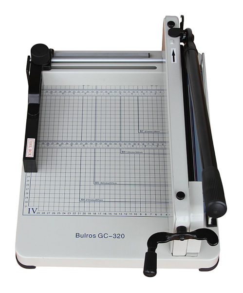 Резак гильотинный Bulros механический GC-320 (арт. CG-D-Man-320G-Man-Man-Ma)