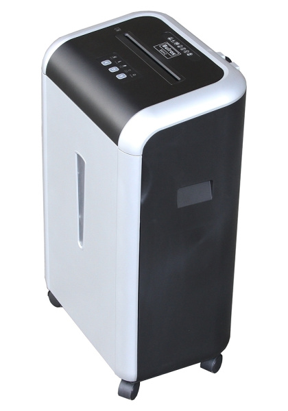 Уничтожитель документов Bulros B6HC, 0,8×2 мм, черный/серебро дверь, контур (арт. SH-D-BSC-B6HC-026-___-06)