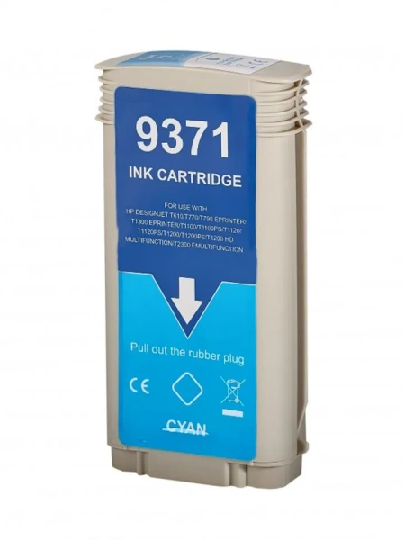 Струйный картридж NV Print 72 (NV-C9371A) Cyan для HP DesignJet T610, T770, T790, T1100, T1120, T120