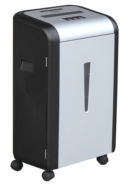 Уничтожитель документов Bulros B6HS, 0,8×1 мм, черный/серебро дверь, верх (арт. SH-D-BSS-B6HS-026-___-06)