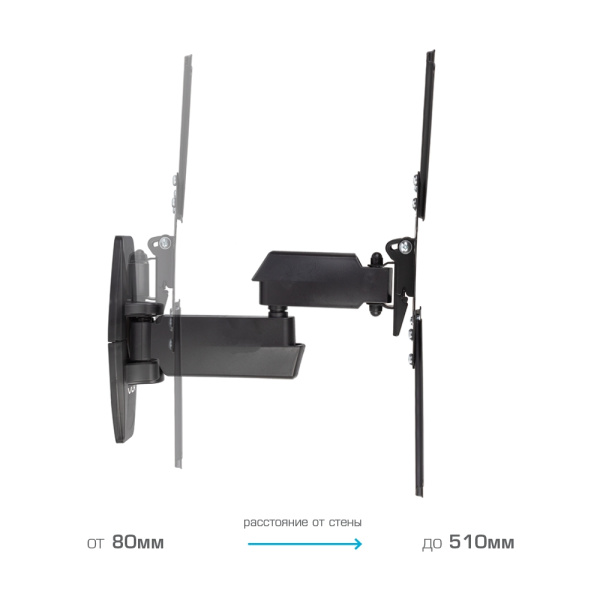 Кронштейн VLK TRENTO-7 чёрный для TV 26-55″ (арт. 51007)