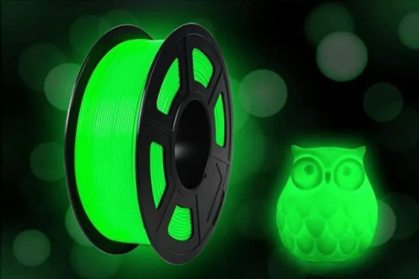 Филамент NVPRINT PLA Noctilucen (Glow In the Dark) зеленый для 3D печати, диаметр 1.75мм, длина 330