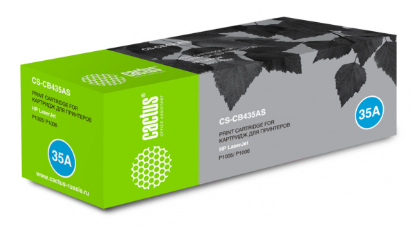 Тонер-картридж Cactus черный (1500 стр.) (арт. CS-CB435A)