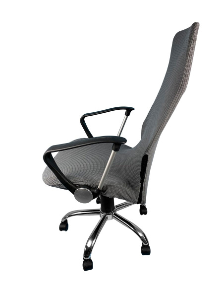 Чехол на компьютерное кресло ГЕЛЕОС 315М (размер М, кубик, серый) (арт. ГЧ00315М)