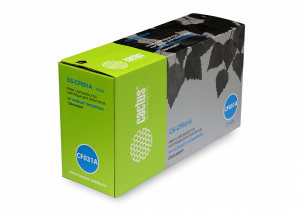 Картридж Cactus Тонер Картридж CS-CF031A голубой для HP (12500стр.) (арт. CS-CF031A)