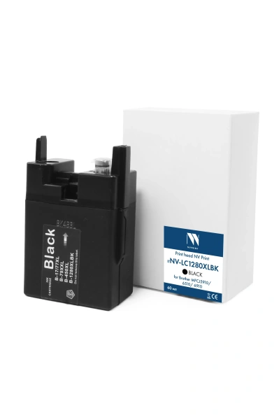 Струйный картридж NVP LC-1280XLBK (NV-LC1280XLBK) Black для Brother MFCJ5910/6510/6910 (60 мл)