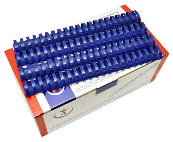 Пластиковые пружины Реалист 32мм, синие (50 шт.) (арт. 2148)