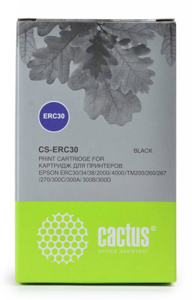 Картридж Cactus черный для Epson (арт. CS-ERC30)