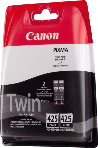 Набор картриджей Canon PGI-425 PGBK (чёрный, 2 картриджа, 19 мл.) (арт. 4532B007)