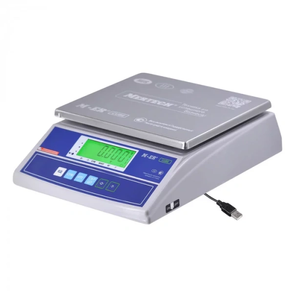 Весы MERCURY M-ER 326AF-32.5 LCD с USB(COM) (двойной дисплей)