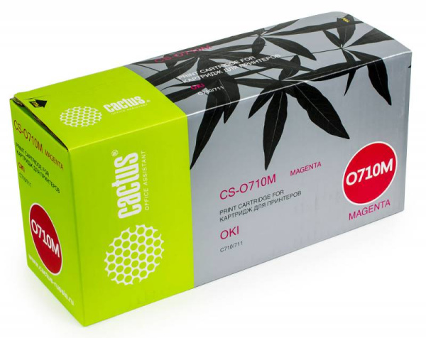 Картридж Cactus Тонер Картридж CS-O710M пурпурный для Oki (11500стр.) (арт. CS-O710M)