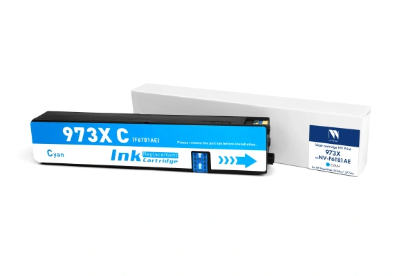 Струйный картридж NV Print 973X (NV-F6T81AE) Cyan для HP PageWide 352dw/377dw (7000 стр)