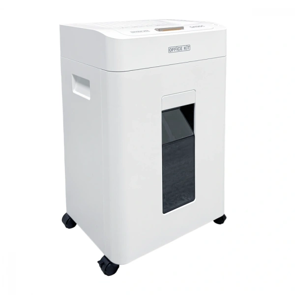 Шредер Office Kit SA120C с автоподачей, P-4, 3,9 x 10, 120 листов, 25 л., белый (арт. OK3910SA120C)