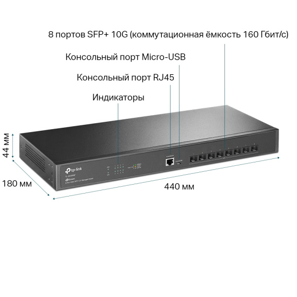Коммутатор Omada by TP-Link SX3008F (арт. SX3008F.)