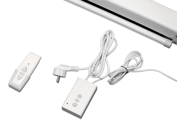 Экран для проектора SOK Cinema Pro, 150″, 16:9, настенно-потолочный, моторизованный, белый корпус (арт. SCPSM-332x186FG-ED90)