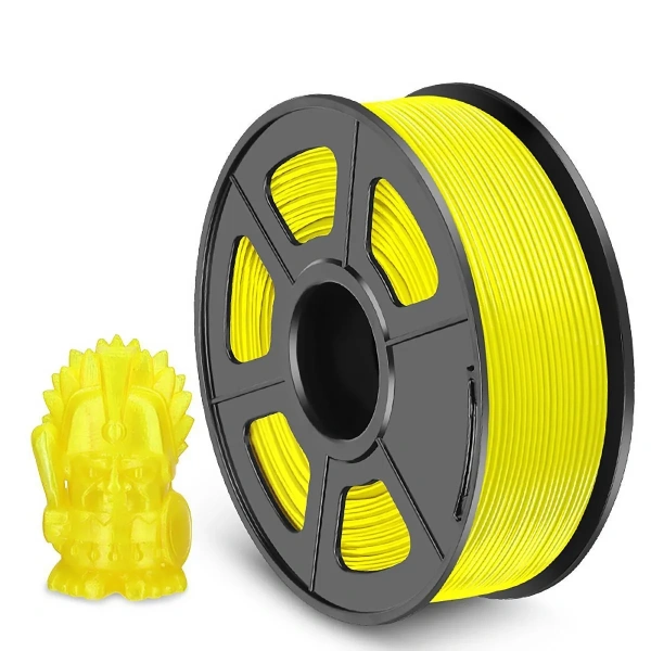 Филамент NVPRINT PETG желтый для 3D печати, диаметр 1.75мм, длина 330 метров, масса 1 кг.