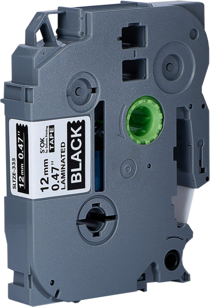 Кассета с лентой Sakura Printing TZE335 (белый, 12мм/8м) (арт. SLTZE335)