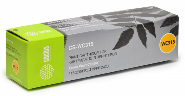 Картридж Cactus Тонер Картридж CS-WC315 006R01044 черный для Xerox (6000стр.) (арт. CS-WC315)