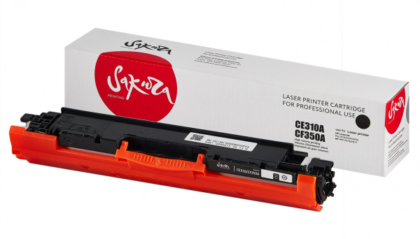 Тонер-картридж Sakura Printing CE310A/CF350A для HP CP1025, M175A/ M177fw/ M275, черный , 1200 стр. (арт. SACE310A/CF350A)