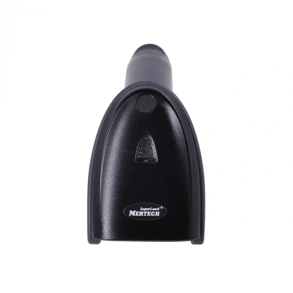 Беспроводной сканер штрих-кода Mertech CL-2210 BLE Dongle P2D USB full black с зарядно-коммуникационной подставкой (арт. 4281)