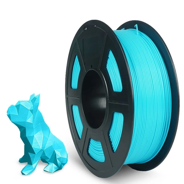 Филамент NVPRINT PLA+ небесно-синий для 3D печати, диаметр 1.75мм, длина 330 метров, масса 1 кг.