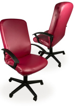 Чехол на компьютерное кресло ГЕЛЕОС 513Л (размер L, кожа, темно-бордовый) (арт. ГЧ00513Л)