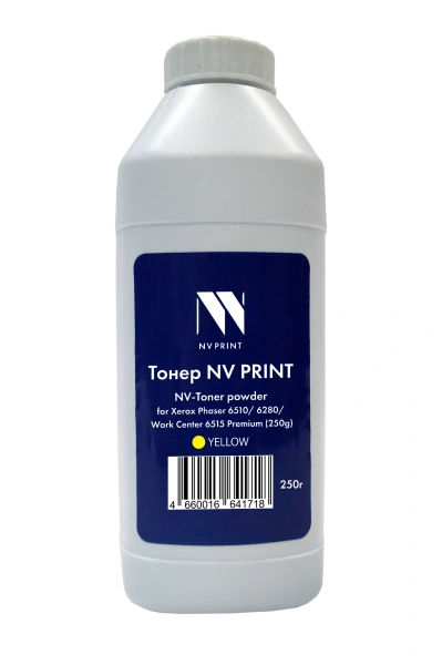 Тонер + девелопер NV PRINT для Xerox Phaser 6510/6280/WC 6515 Premium (250г) Yellow