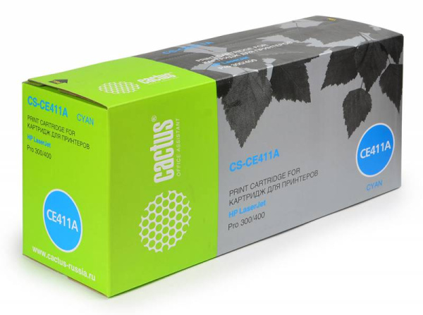 Картридж Cactus голубой (2600стр.) для HP (арт. CS-CE411A)