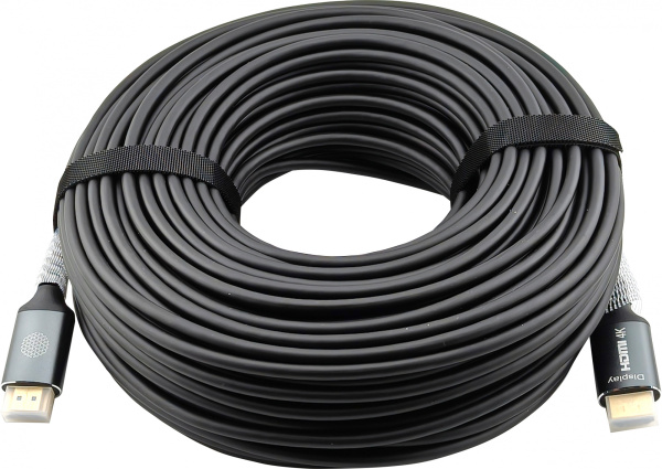Кабель аудио-видео Cactus (HDMI (m)/HDMI (m), 50м., черный) (арт. CS-HDMI-AOC-2-50)