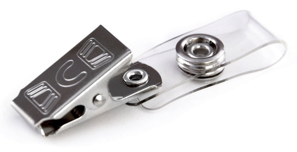 Клипсы металлические с ремешком Warrior 10413 (100 шт.) (арт. 4954)