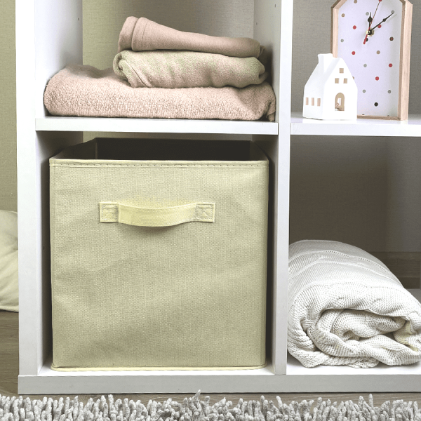 КОРОБ-кубик для хранения ГЕЛЕОС КУБ 33-4 (30х30х30 см) бежевый (арт. КУБ33-4)