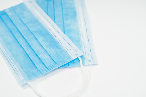 Маска немедицинская одноразовая Noname 3-слойная голубая на резинке (50 штук в упаковке) (арт. )