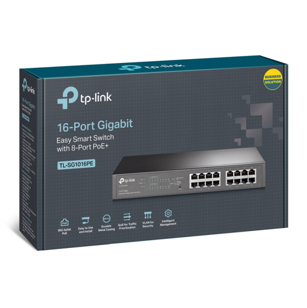 Коммутатор TP-Link TL-SG1016PE (арт. TL-SG1016PE)