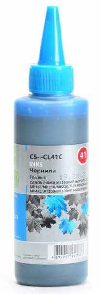 Чернила Cactus голубой 100мл для Canon (арт. CS-I-CL41C)