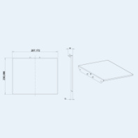 Полка OMB BIG TROLLEY SHELF PLATE (black) (арт. 07077)