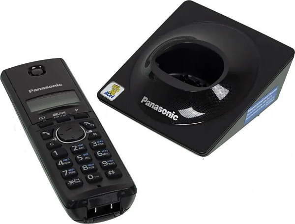 DECT-телефон Panasonic KX-TG1711RUB радиотелефон чёрный с АОН, Caller ID, телефонным справочником (арт. KX-TG1711RUB)